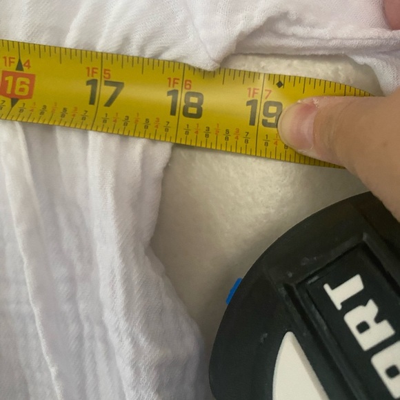 J Crew Factory White Gauze Top Tie Neck Long Sleeves Women’s Size XS Petite NEW - Picture 7 of 8